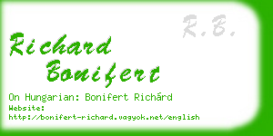 richard bonifert business card